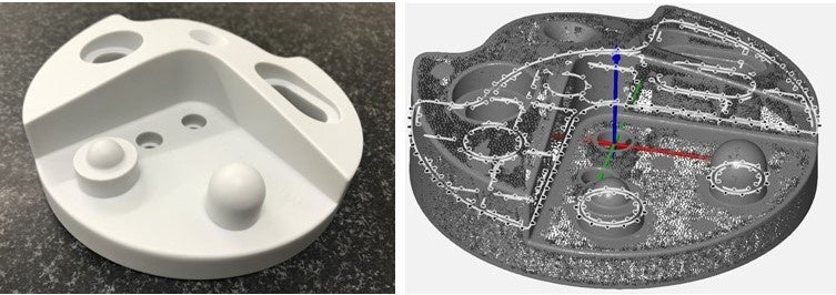 形状を測定し、3Dデータを取得