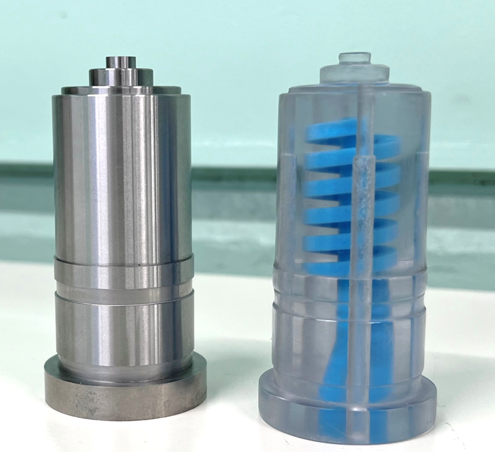 Ｐ－Ｂａｓ®での製作例：金型部品(複雑形状の水管を含有するダイカスト金型用コアピン)