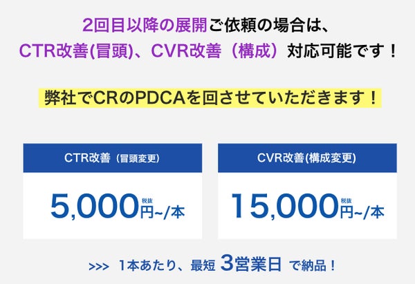 バズり屋.UGC バズクリ -2回目以降の展開、ご要望に応じたPDCAサイクルのご提案-