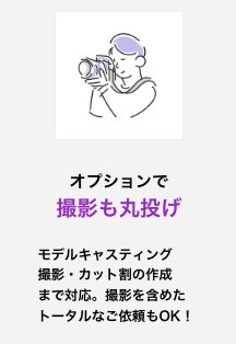 撮影から配信分析までワンストップ対応