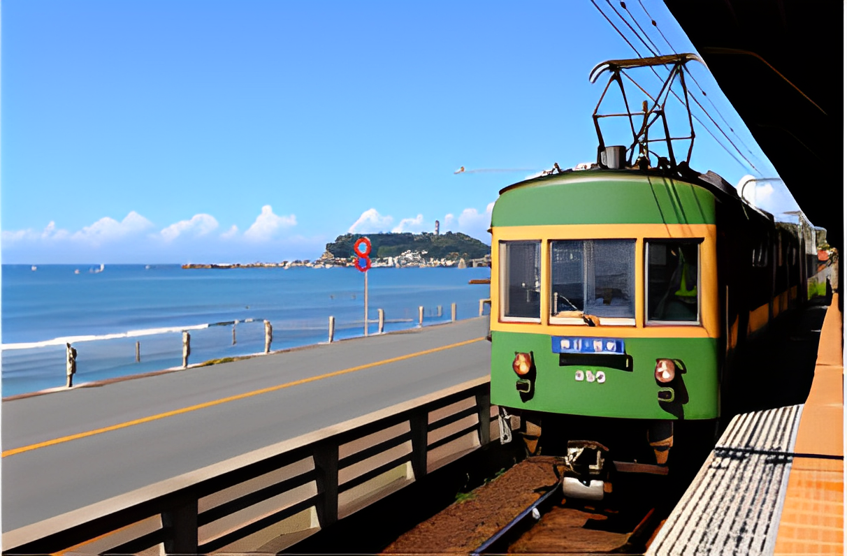 現社名：江ノ電) 横浜電氣（江ノ島電鐡）大正初期 大人 5区券 拾