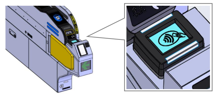 クレジットカード等のタッチ決済に対応した改札機（イメージ）
