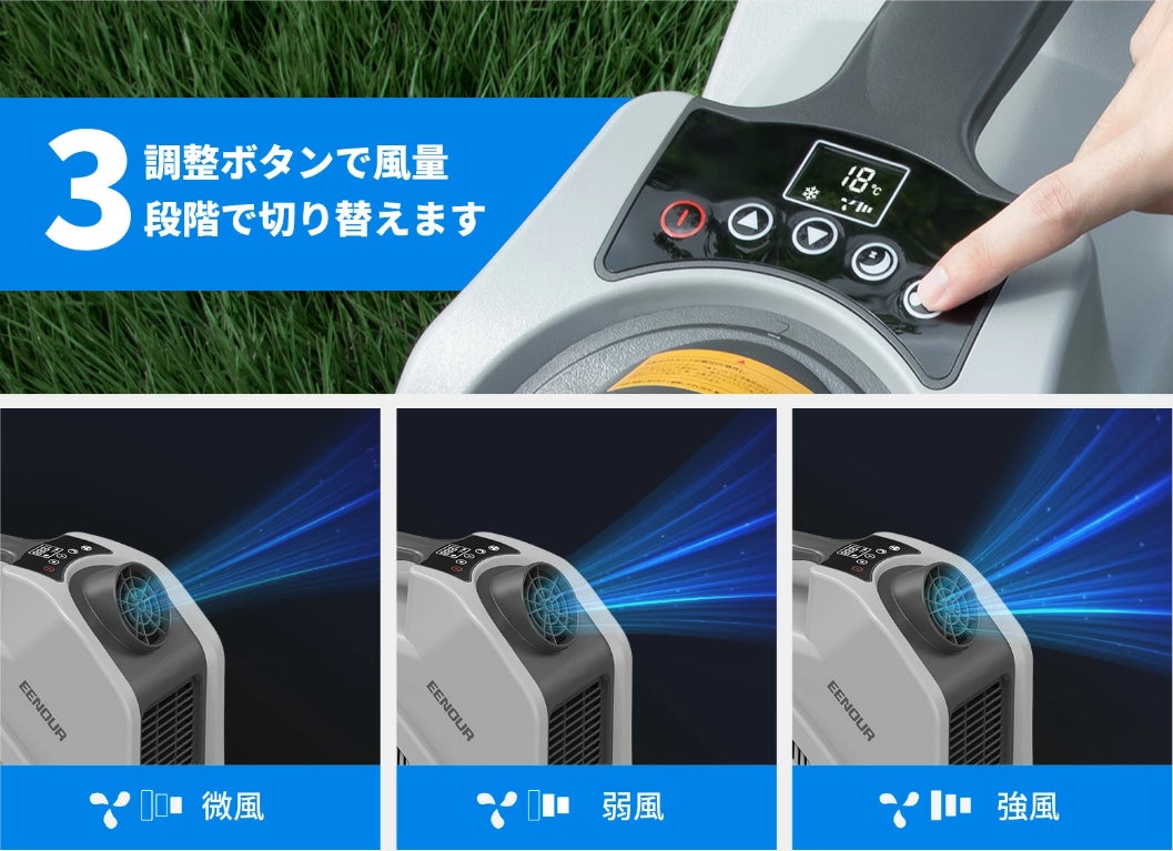 昨年大好評だった“0.69kW、持ち運びやすいスポットクーラー”が今年も