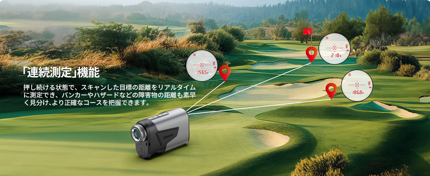 EENOUR（イーノウ）ゴルフレーザー距離計U1000ADL