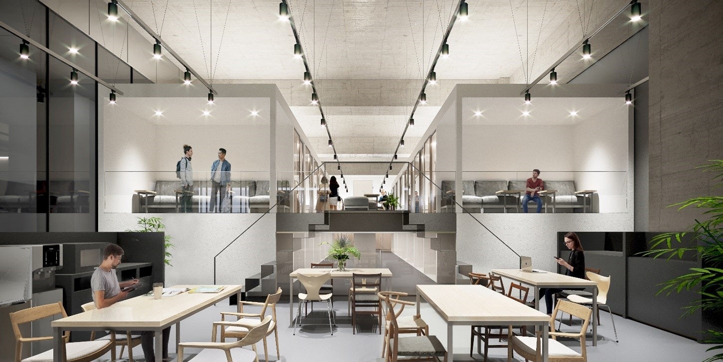 スモールオフィス内オープンスペース完成予定図