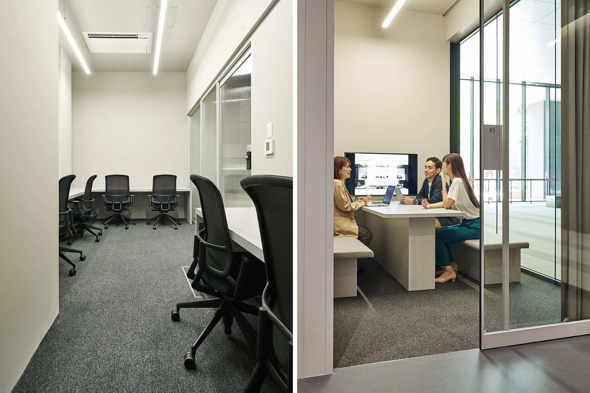 左：個室（6人用）   右：会議室