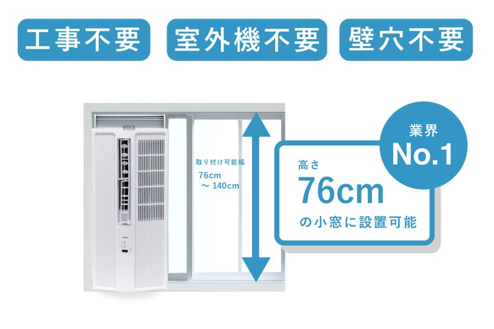 トヨトミ、暮らしの景色に溶け込む窓用エアコン『CAZALi series トヨトミ、暮らしの景色に溶け込む窓用エアコン『CAZALi series