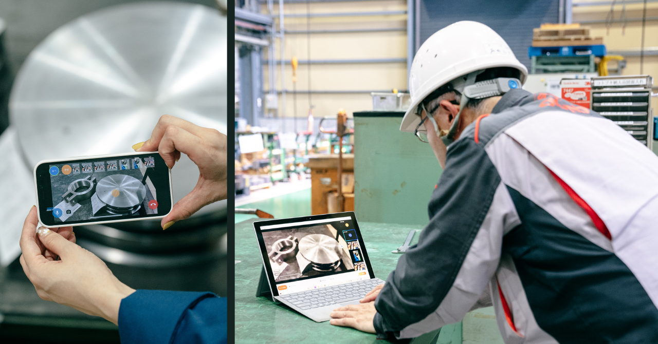 海外の工場とリモート接続して現地の状況を確認