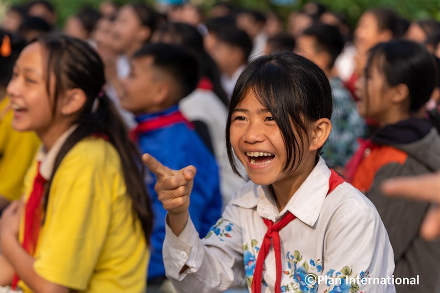 ベトナムでの児童婚防止プロジェクト活動の様子