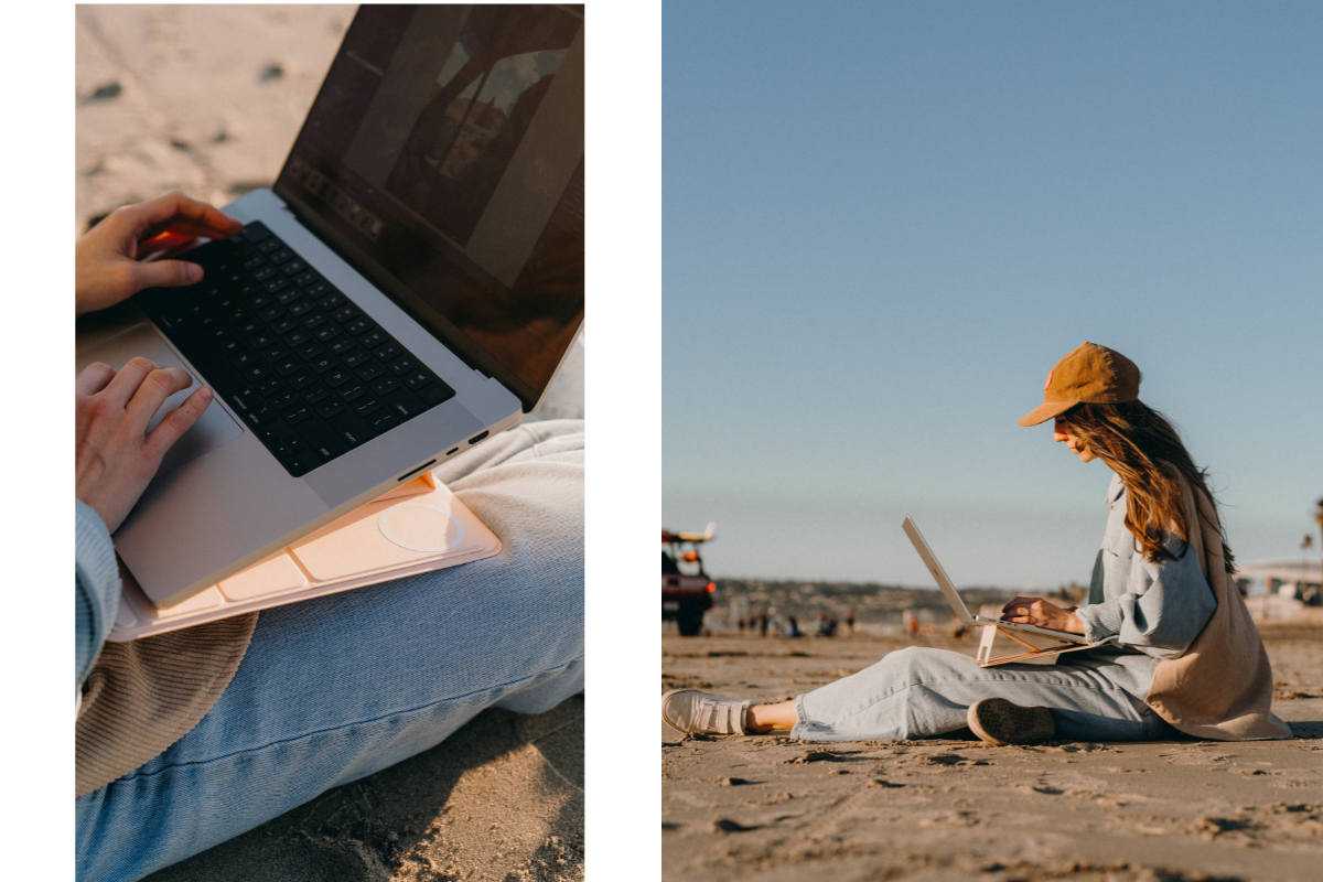 デスクから膝まで使えるノートPCスタンド「MAGNO（マグノ）」が3月25日