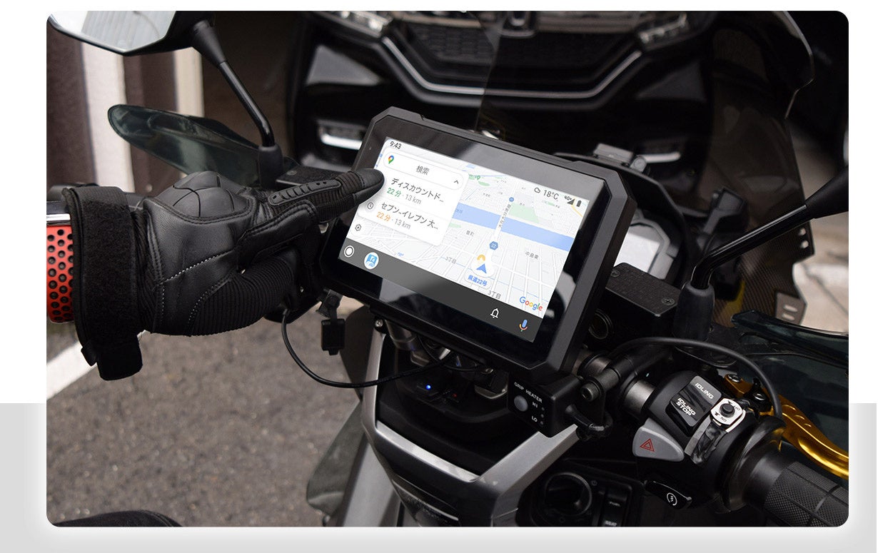 SPDA-07B バイク用7インチディスプレイオーディオ　三金商事株式会社 楽天市場】【今だけプレゼント付】7インチ バイク用 防水