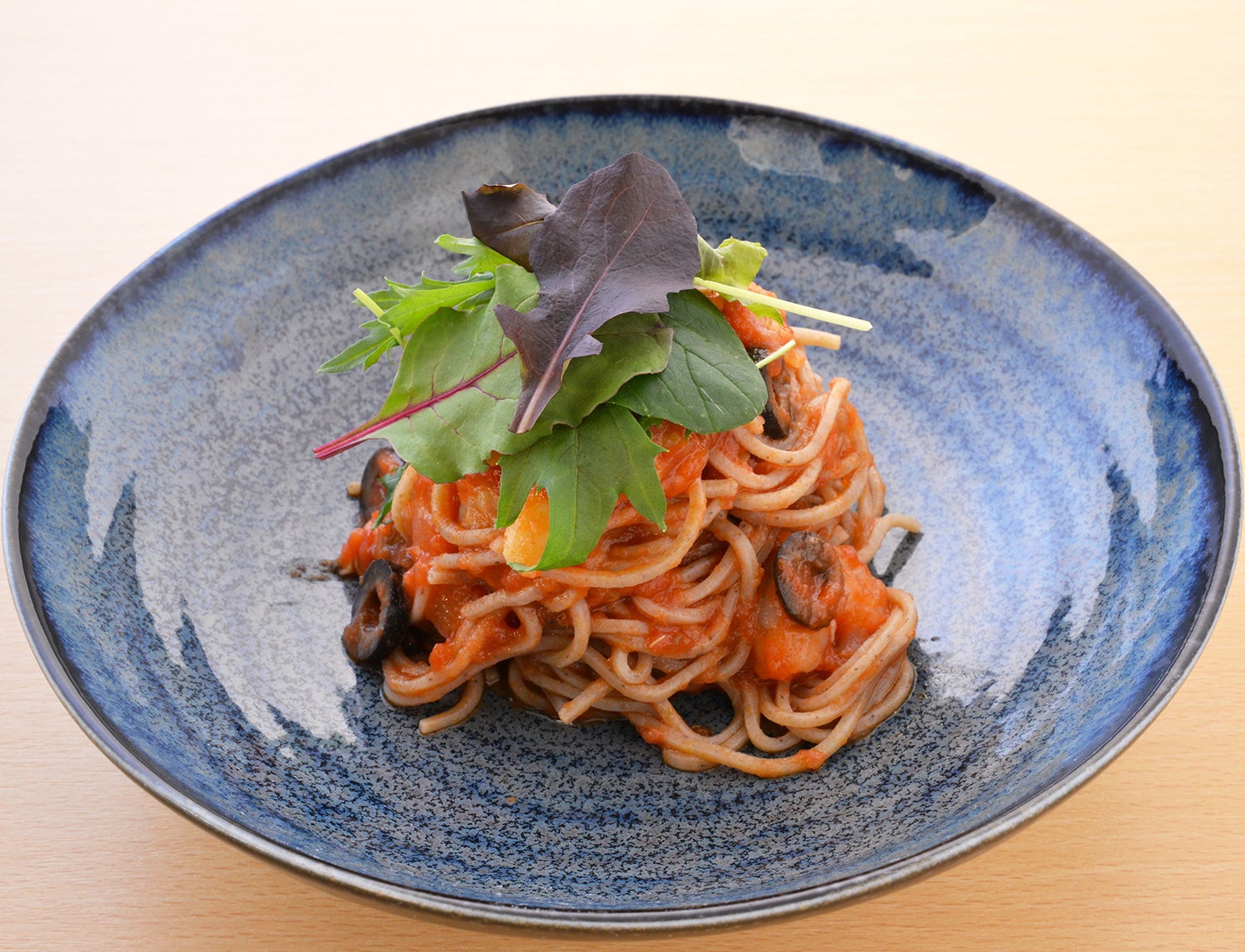 季節限定販売していたまぜ蕎麦「冷製ペスカトーレ」※現在は販売終了しています