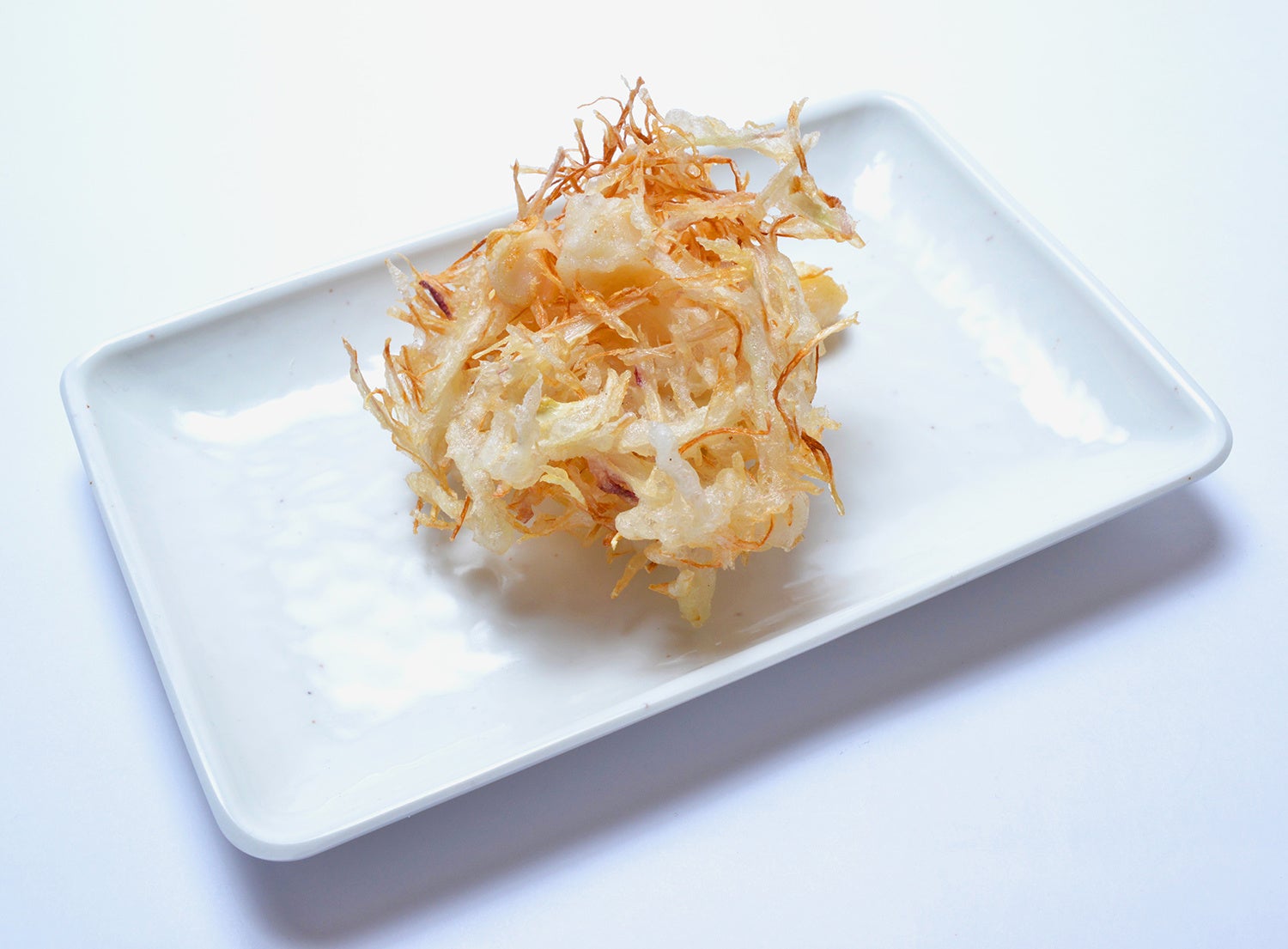 季節限定新しょうがと小柱のかき揚げ