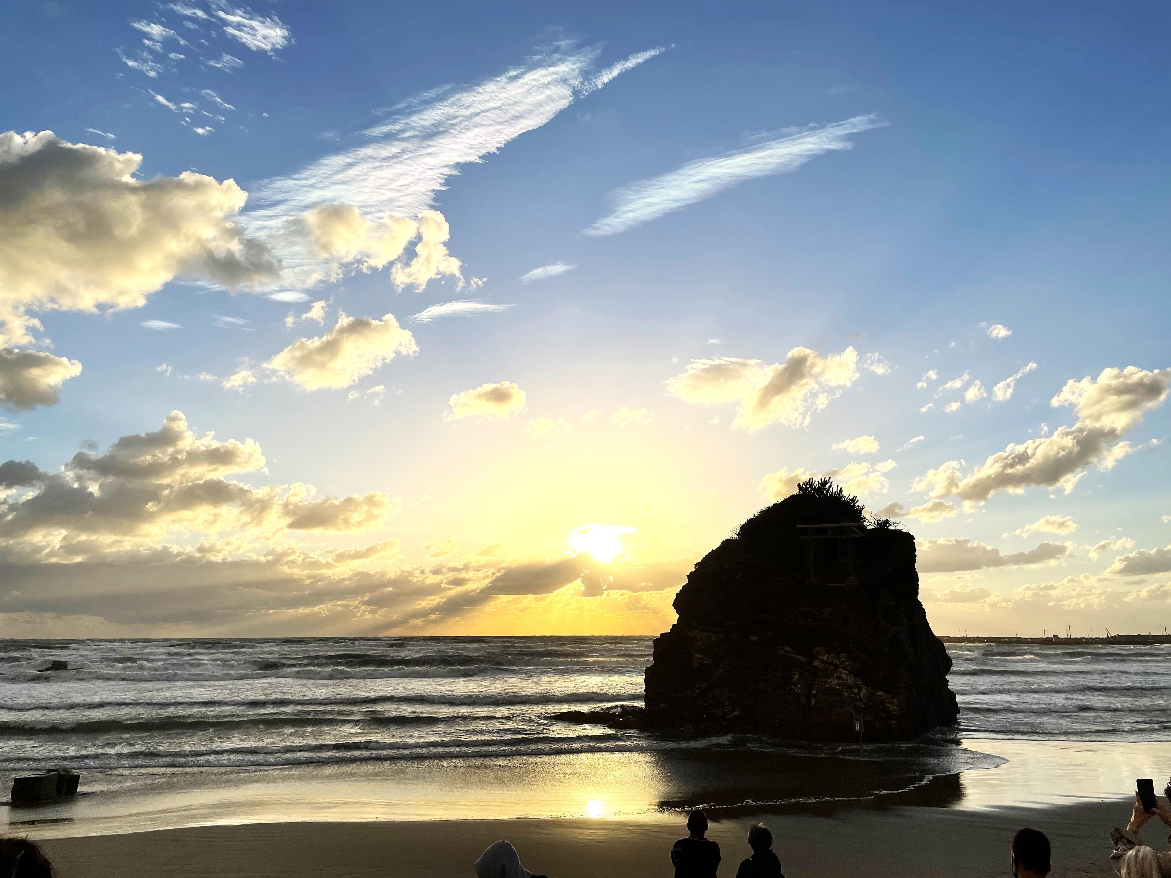 稲佐の浜の夕日