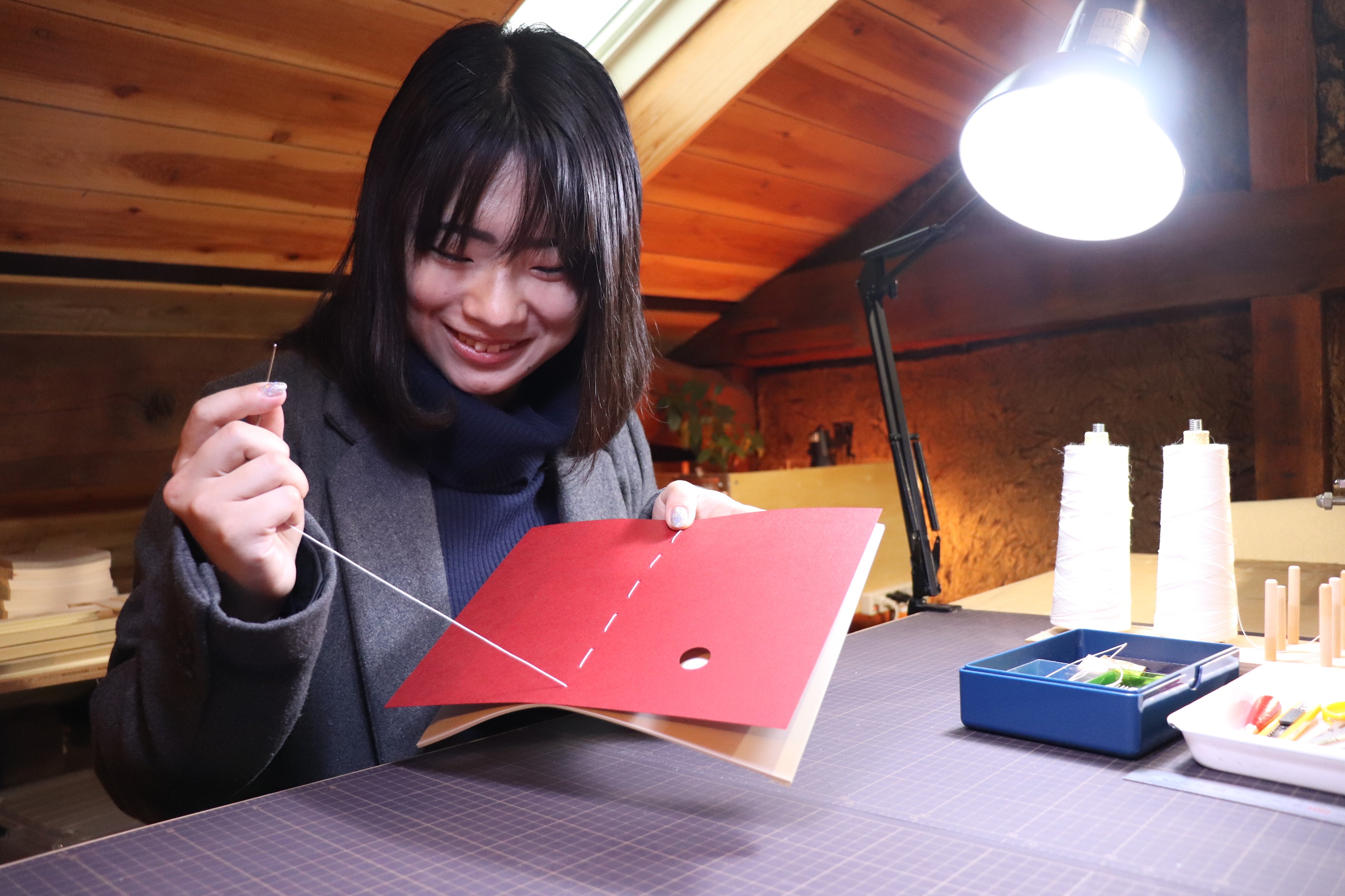 世界に一つだけのオリジナルノートづくり体験ができる吾郷屋