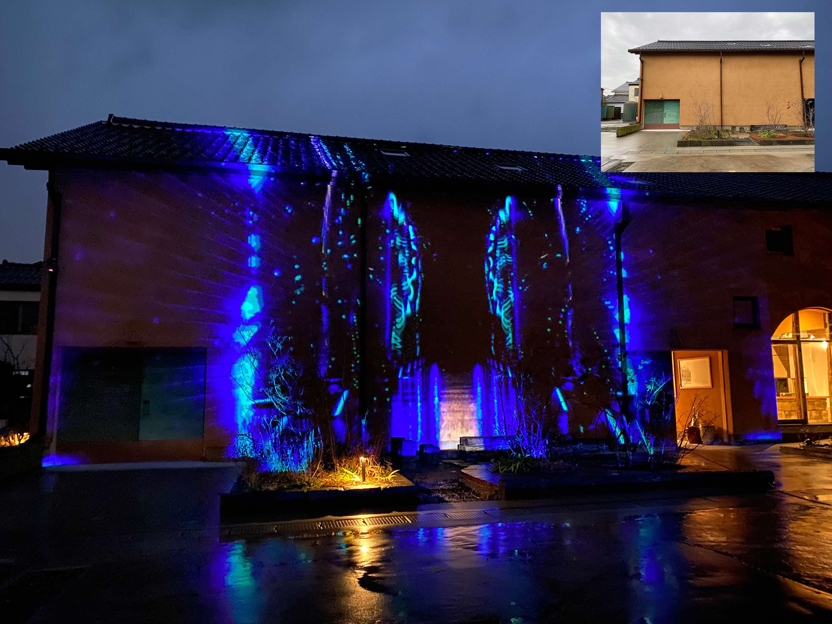 プロジェクションマッピングイメージ（夜間）