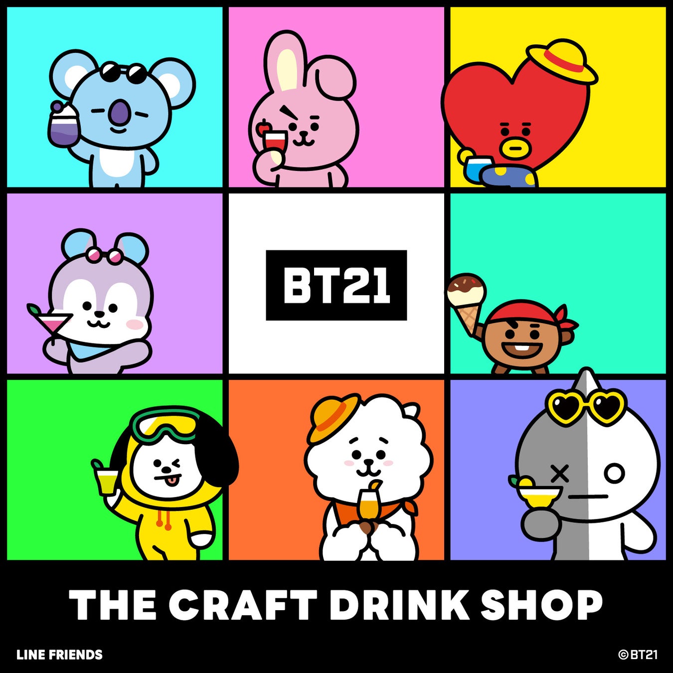BT21コラボ「桜ワイン&リキュール」限定販売!クラフトドリンクショップがオープン BT21コラボ「桜ワイン&リキュール」限定販売!クラフトドリンクショップがオープン