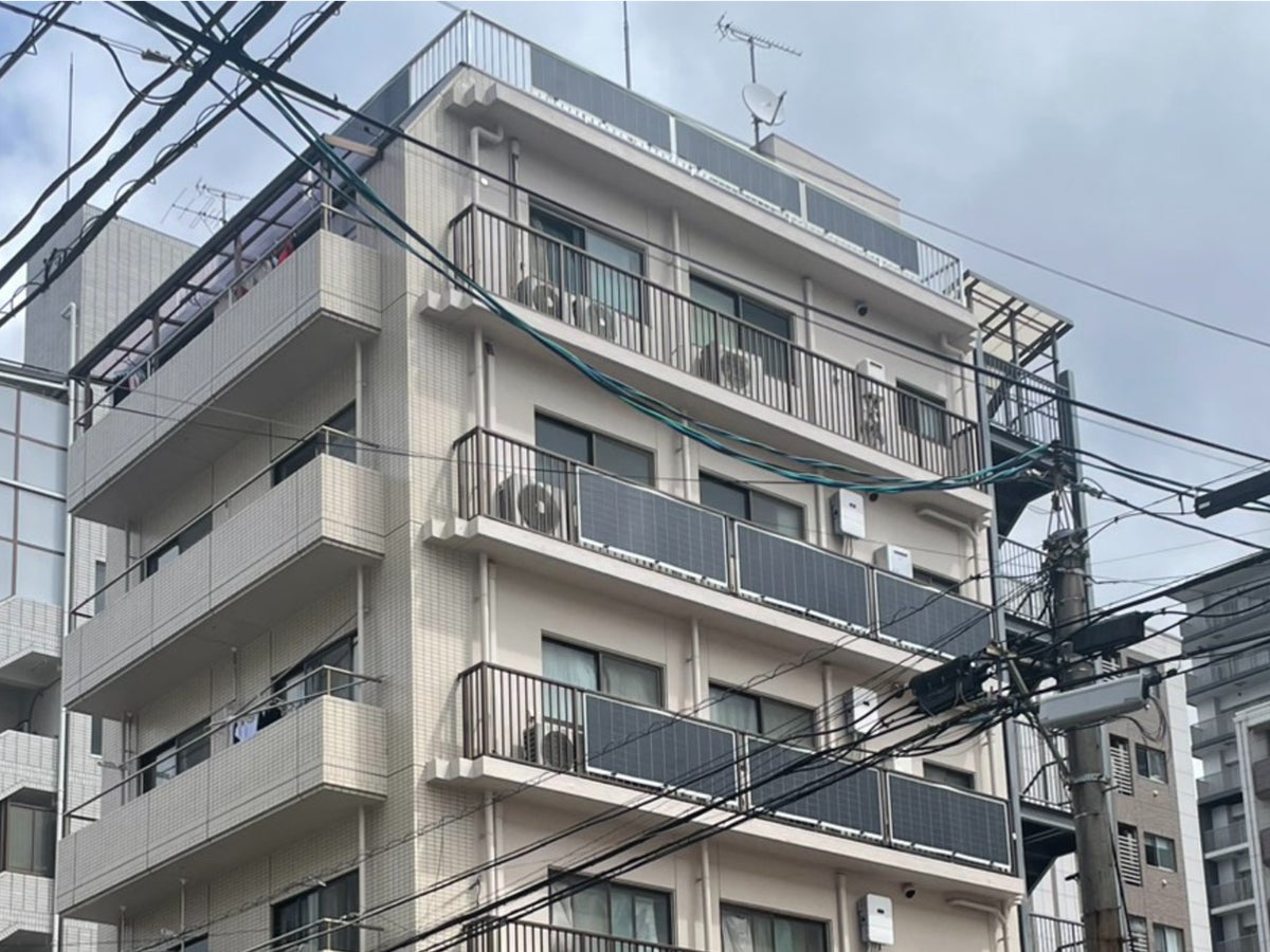 バルコニーへの設置状況