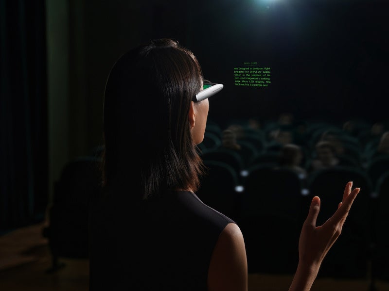 OPPO　Air Glass　テレプロンプター