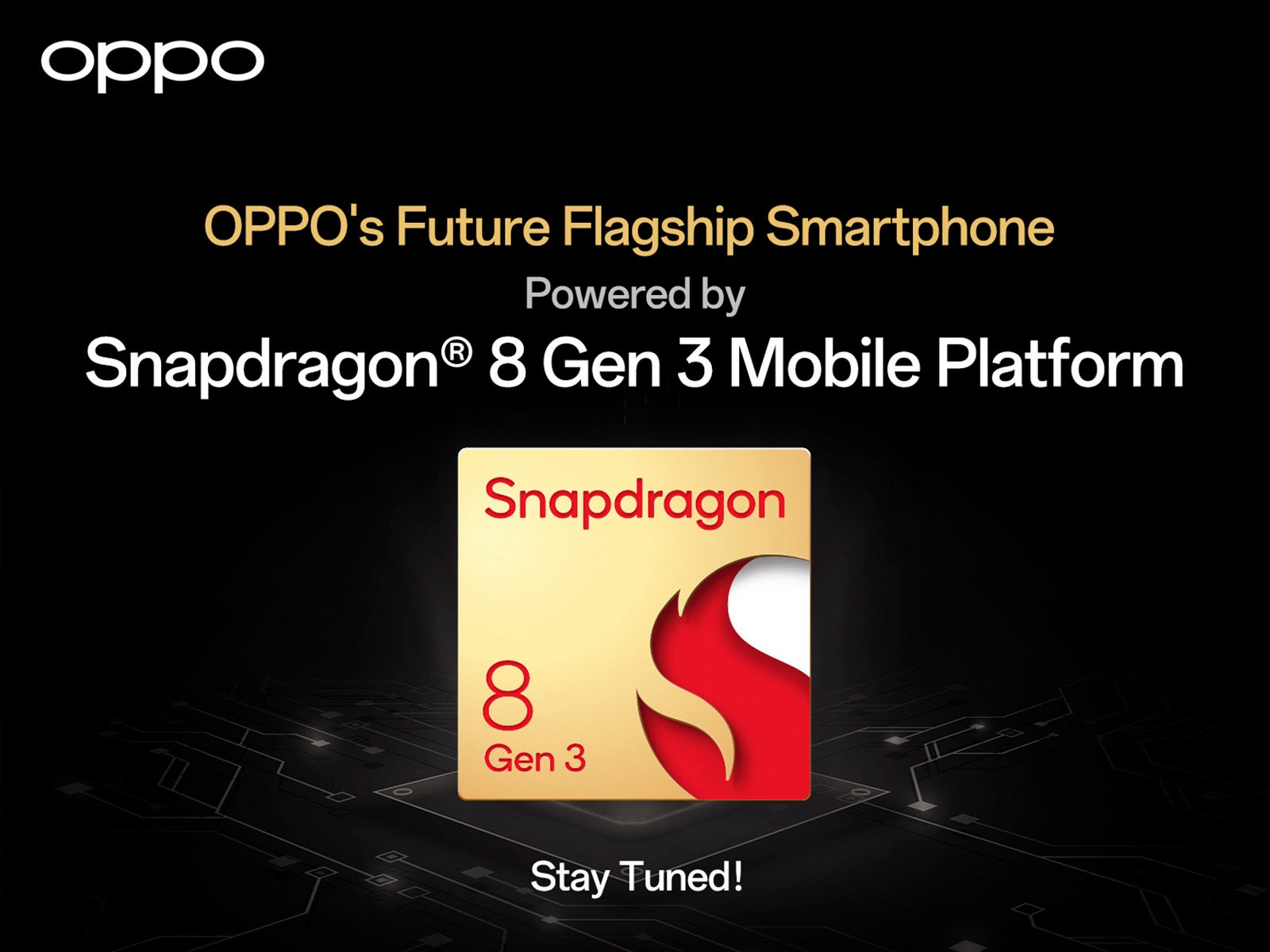 OPPOの次世代フラッグシップスマートフォンには、Snapdragon®8 Gen 3 モバイルプラットフォームがいち早く搭載される