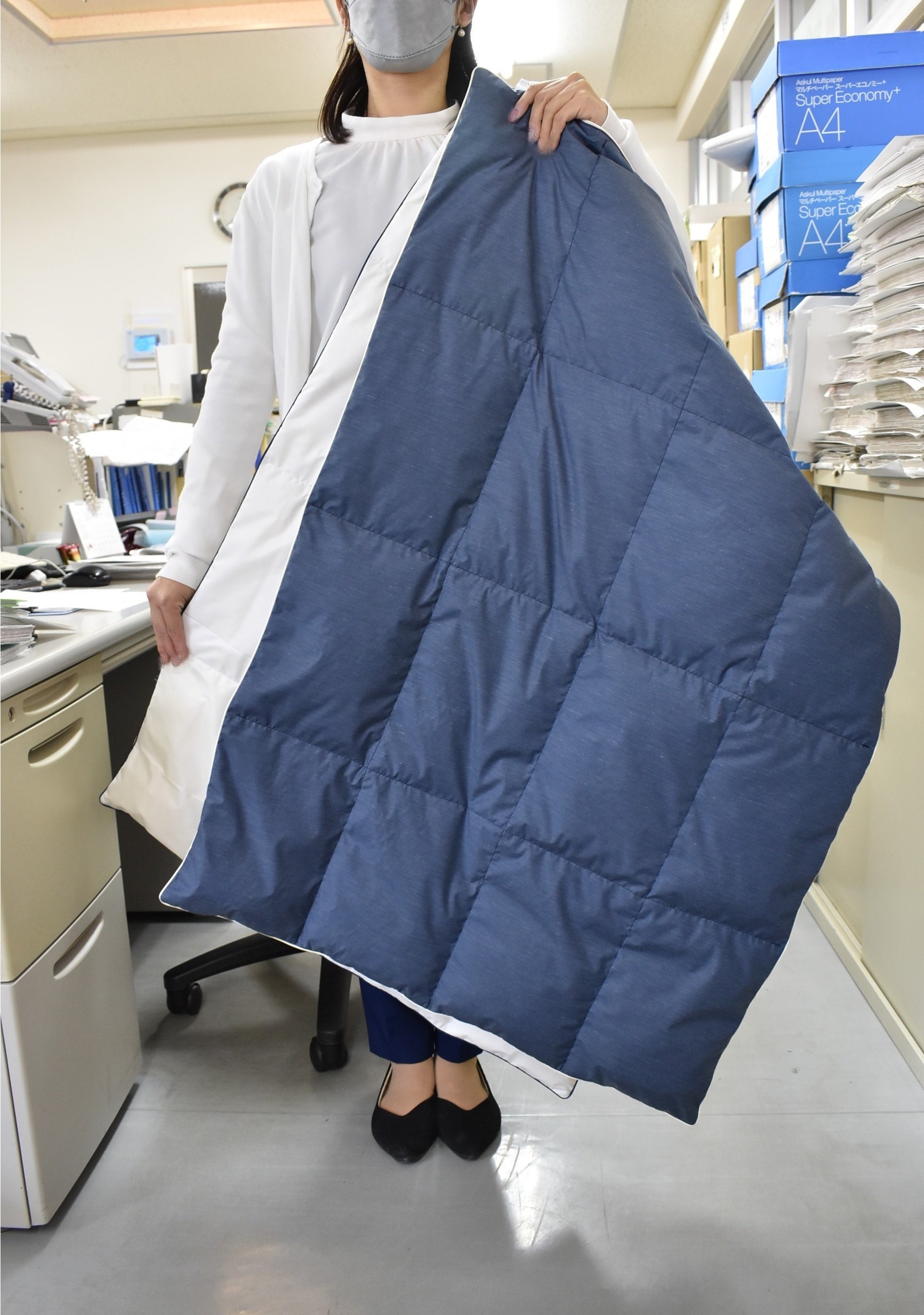 大判で羽毛充填量も多め