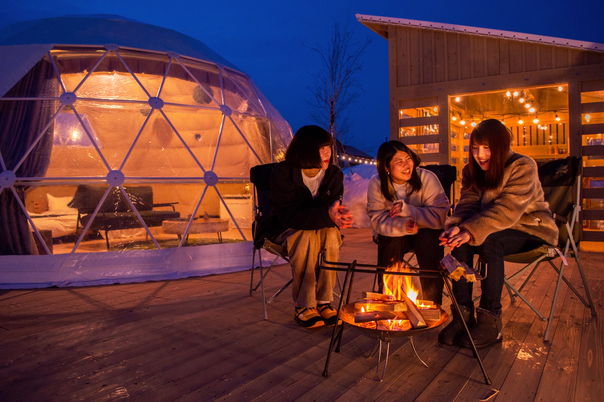 全8棟のグランピング施設 yamagata glam