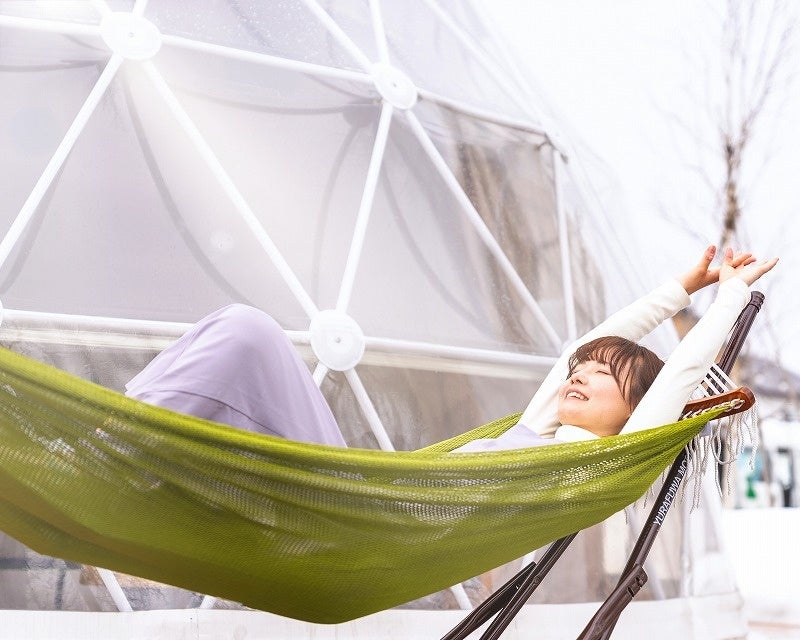 ハンモックの貸出も実施