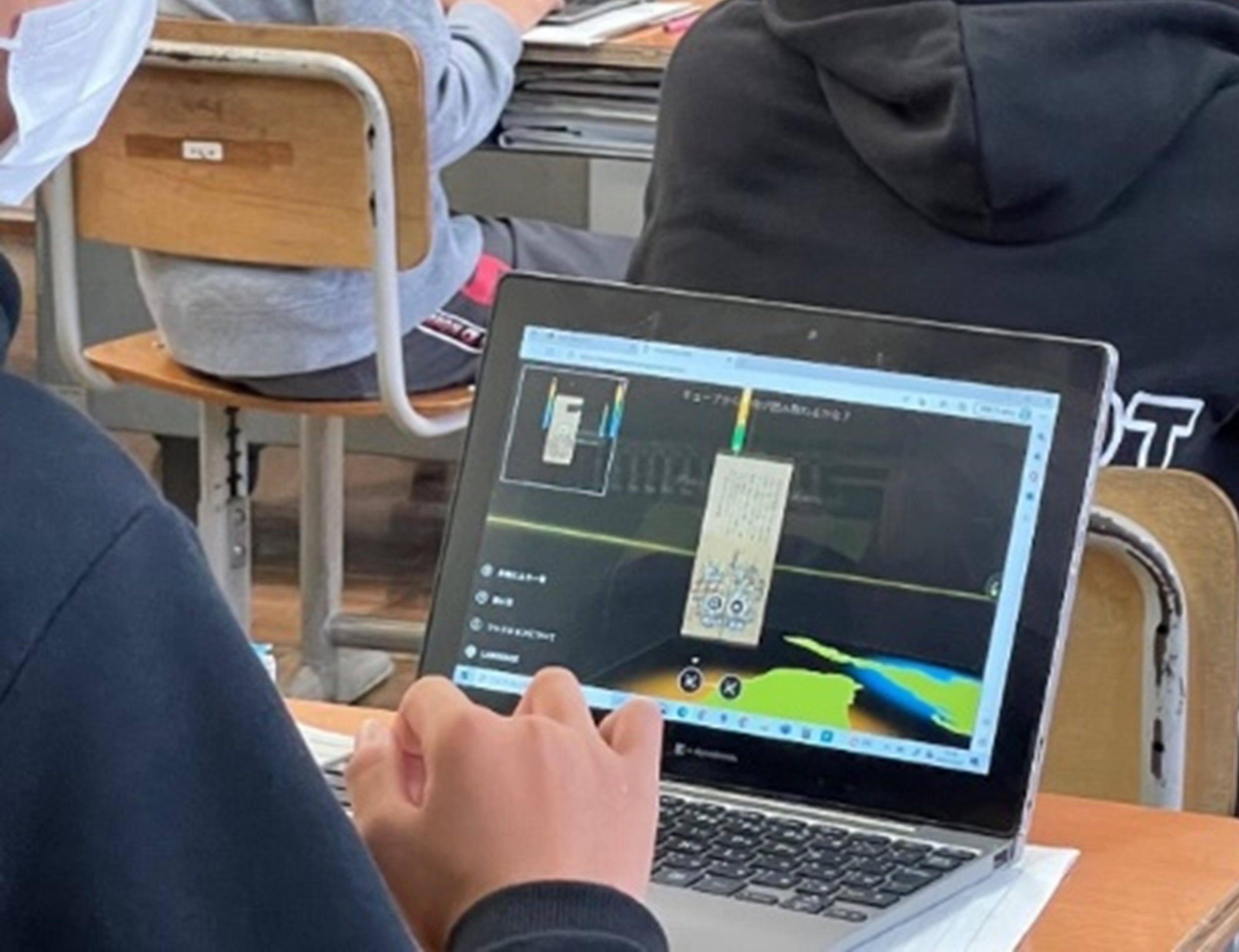 「みどころキューブ®」を使った授業風景