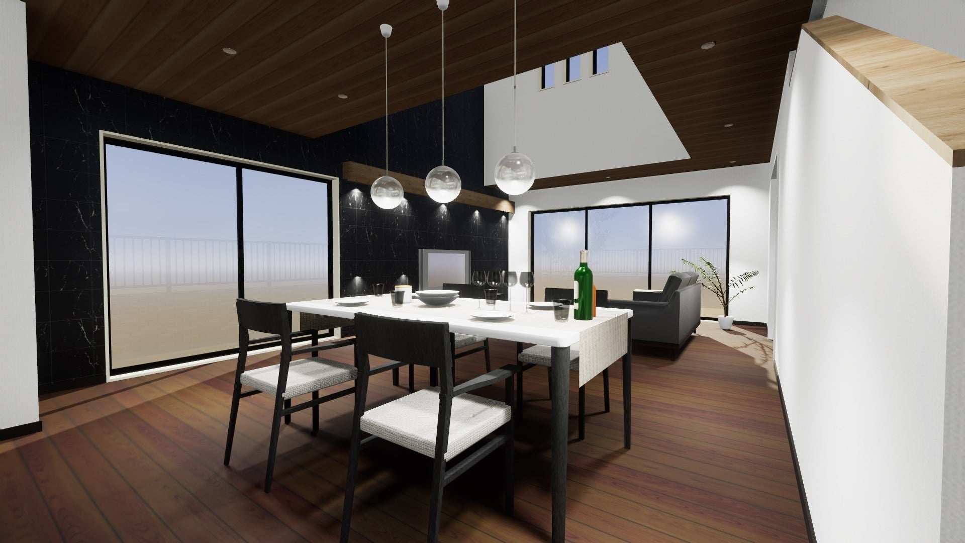 「VRプレゼンゲートウェイ」で作成したVRデータのイメージ(画像は本ソフトウェアの画面をキャプチャしたものです。)