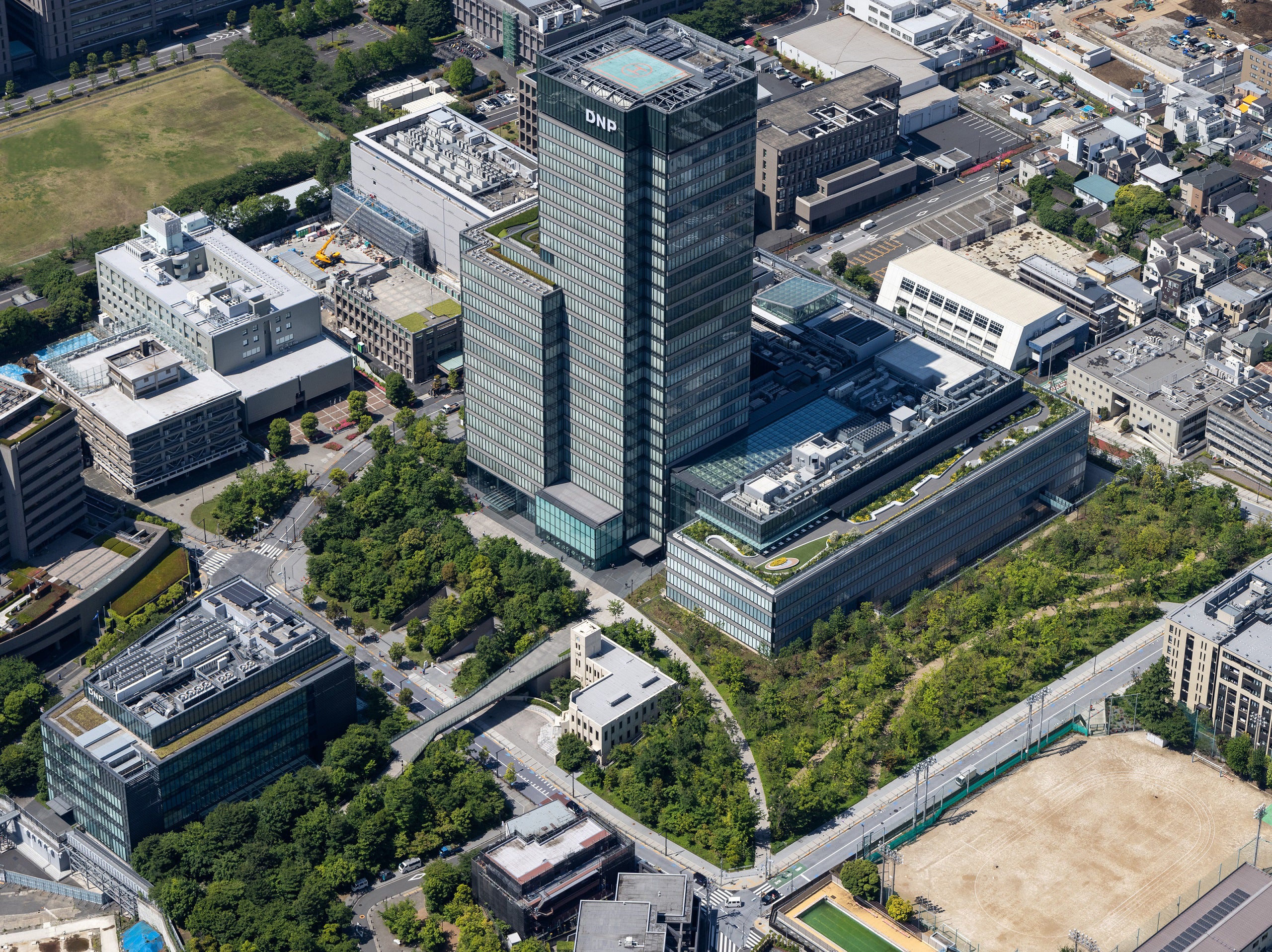 DNPの市谷地区の全景