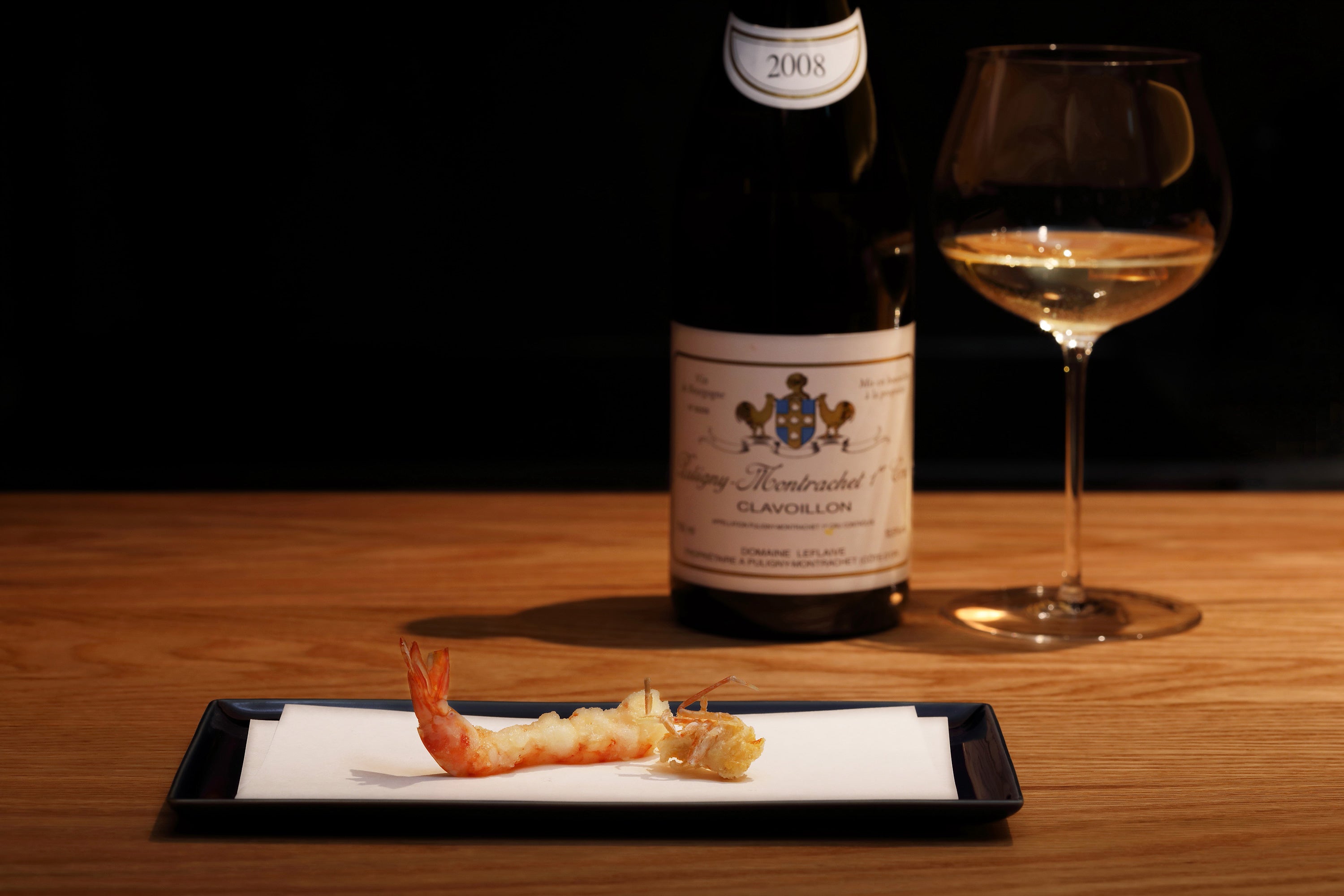 天ぷらをワインとともに楽しめる