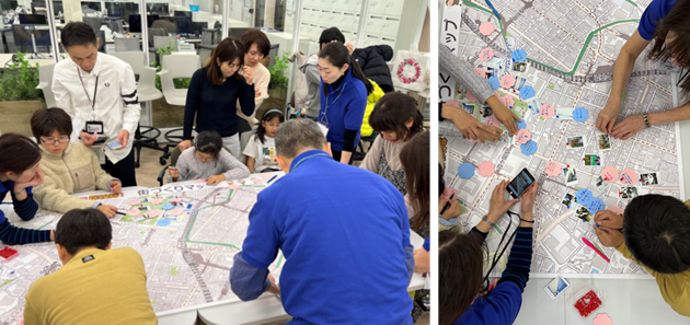 街づくりマップ制作の様子