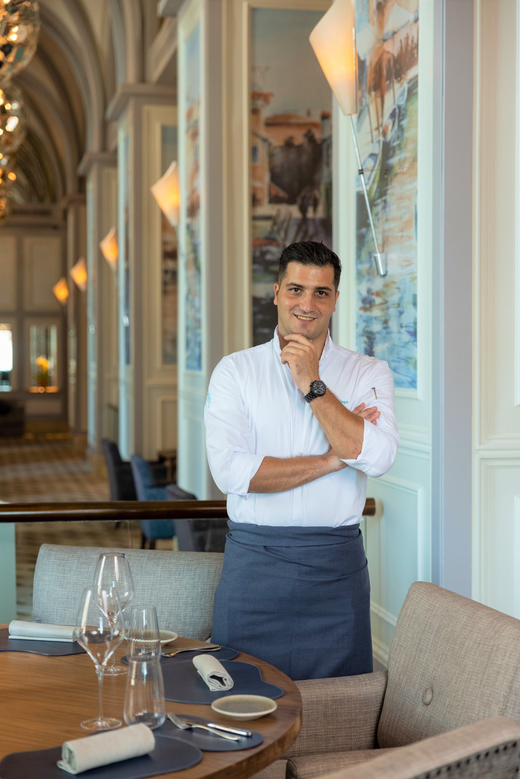 エミレーツ パレス マンダリン オリエンタル「タレア バイ アントニオ・グイダ」シェフ ルイジ・スティンガ