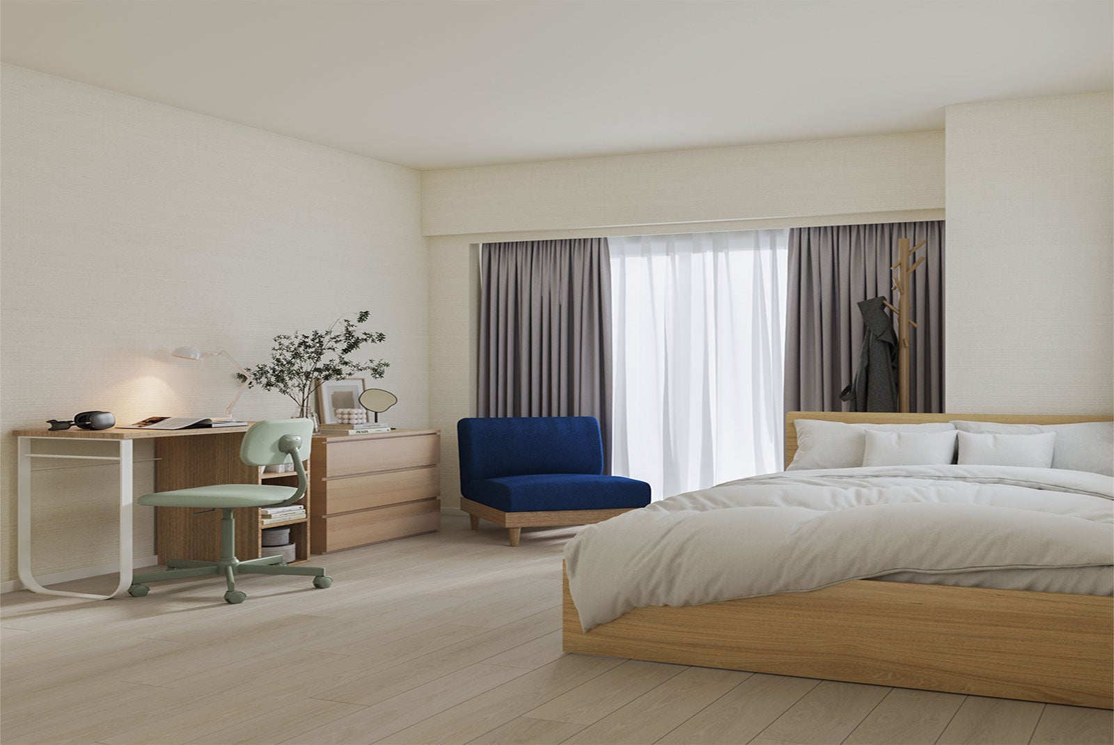 1Rタイプレギュラールーム　イメージ図