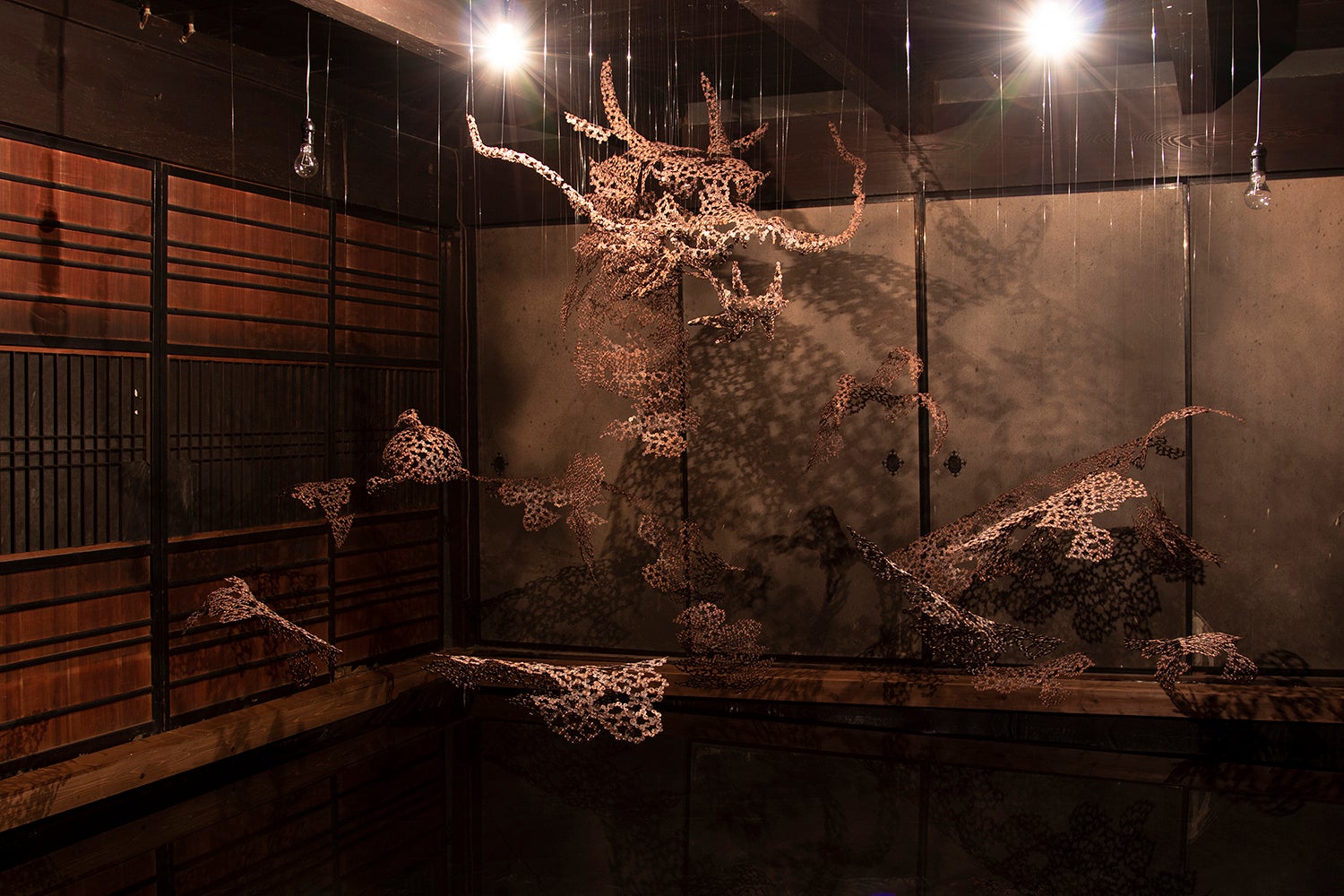 「瑞雲 zui-un」2022年 銅線 BIWAKO BIENNALE 2022