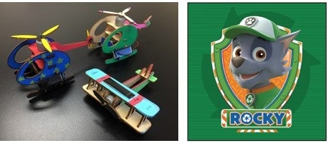 ●完成イメージ　●ステッカーイメージ