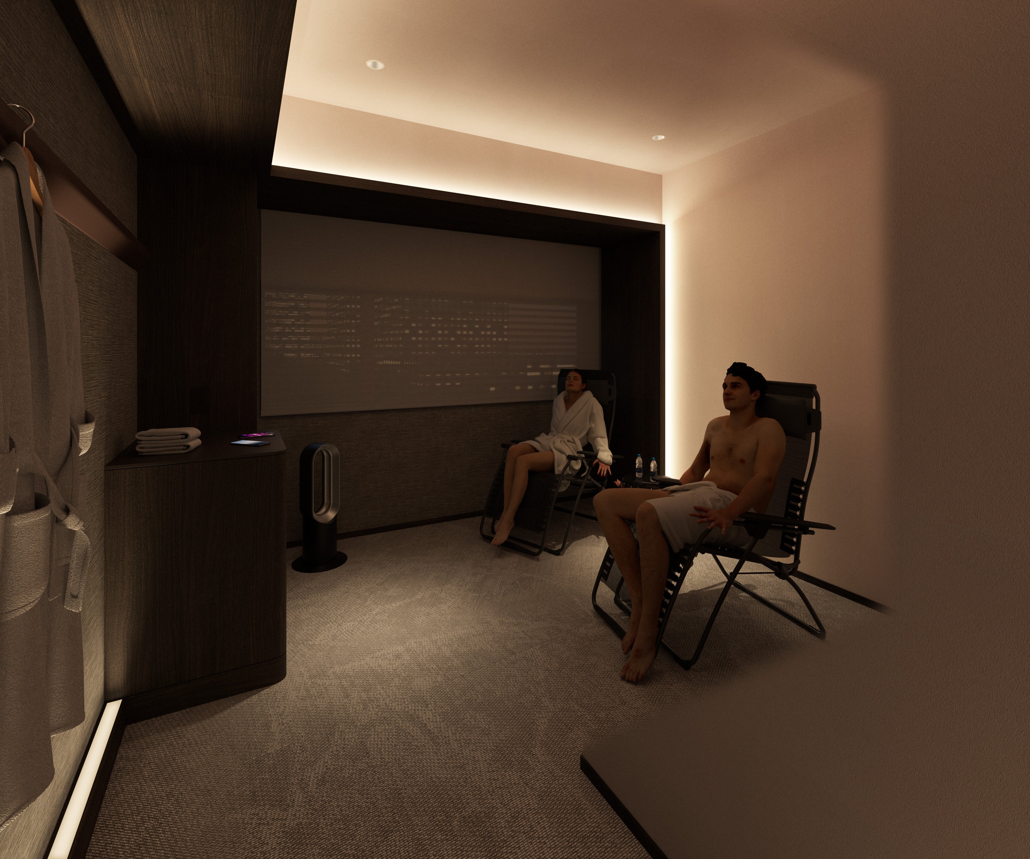 （完成予想イメージ）個室サウナ