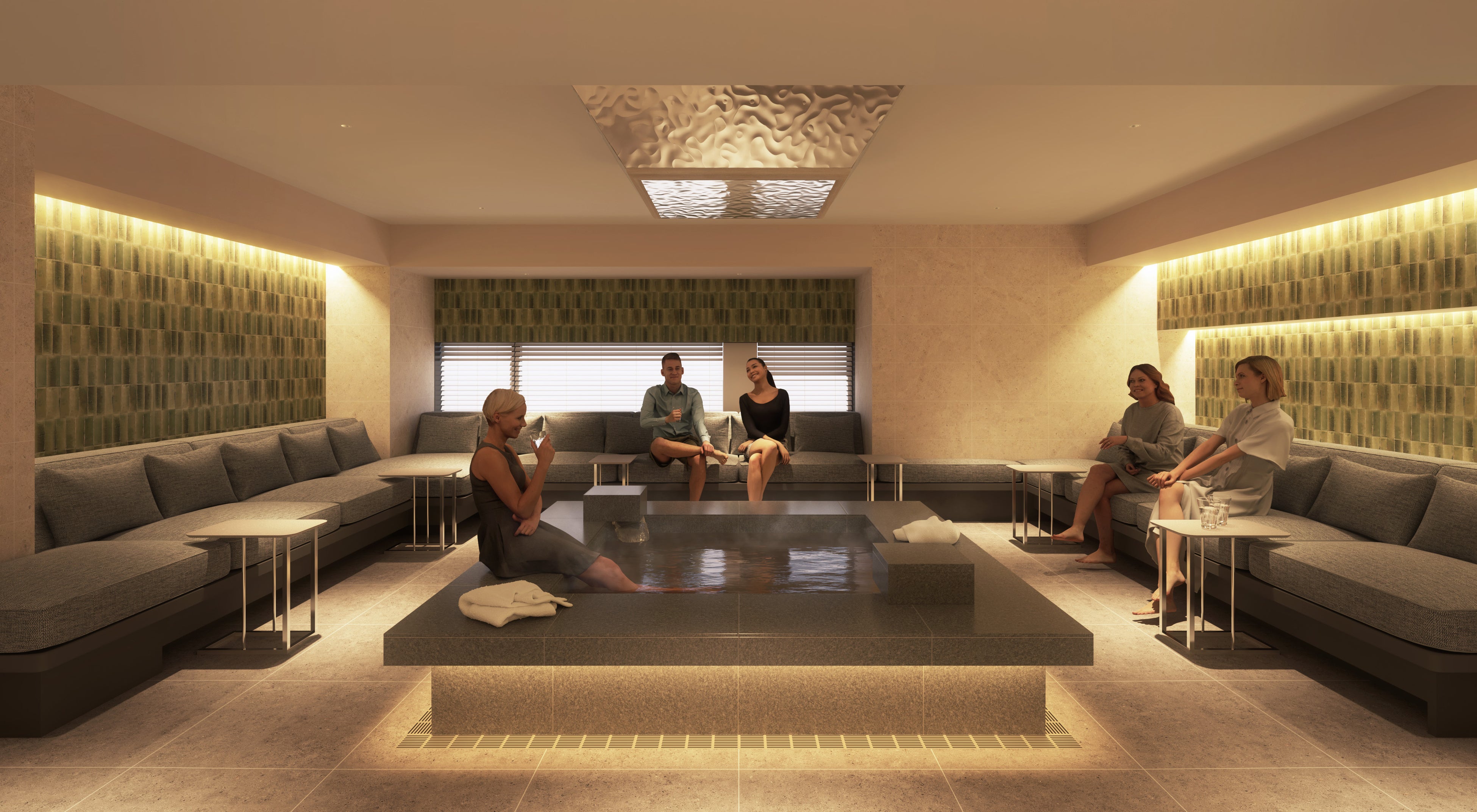 （完成予想イメージ）足湯