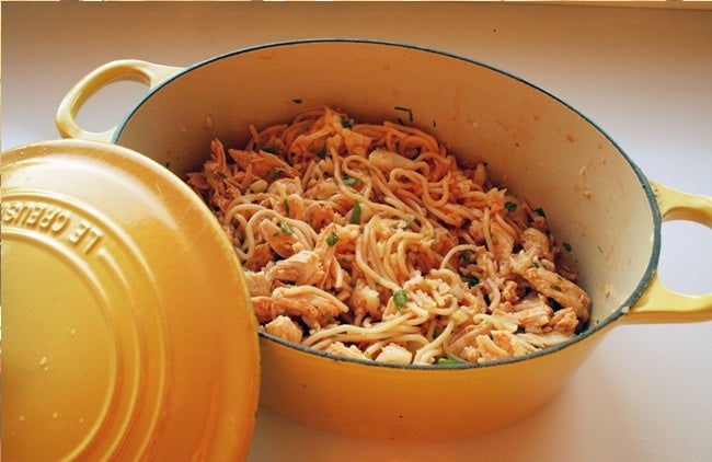 愛犬用メニュー「ポークひき肉とチーズトマトパスタ」イメージ