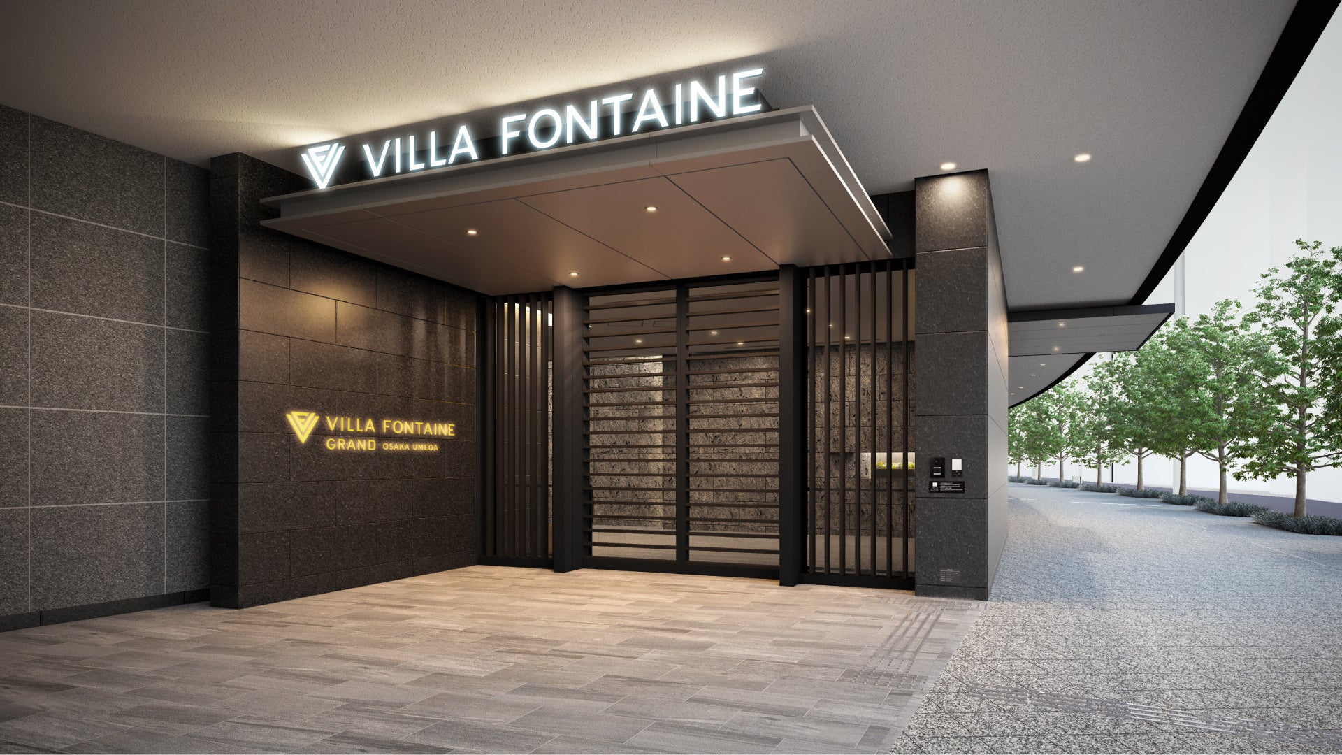 ホテルエントランス完成予想図