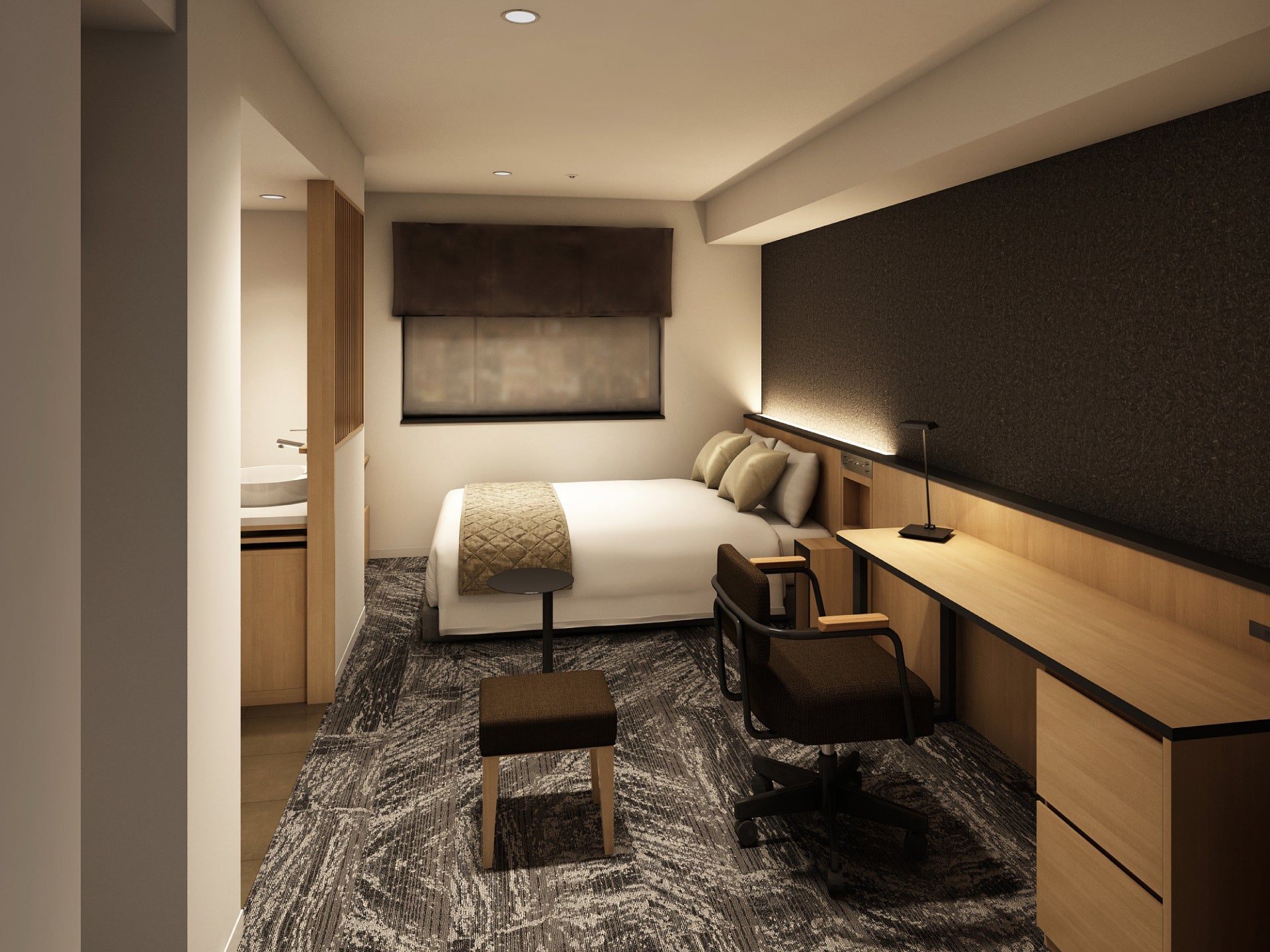 スーペリアダブル（19㎡）客室完成予想図