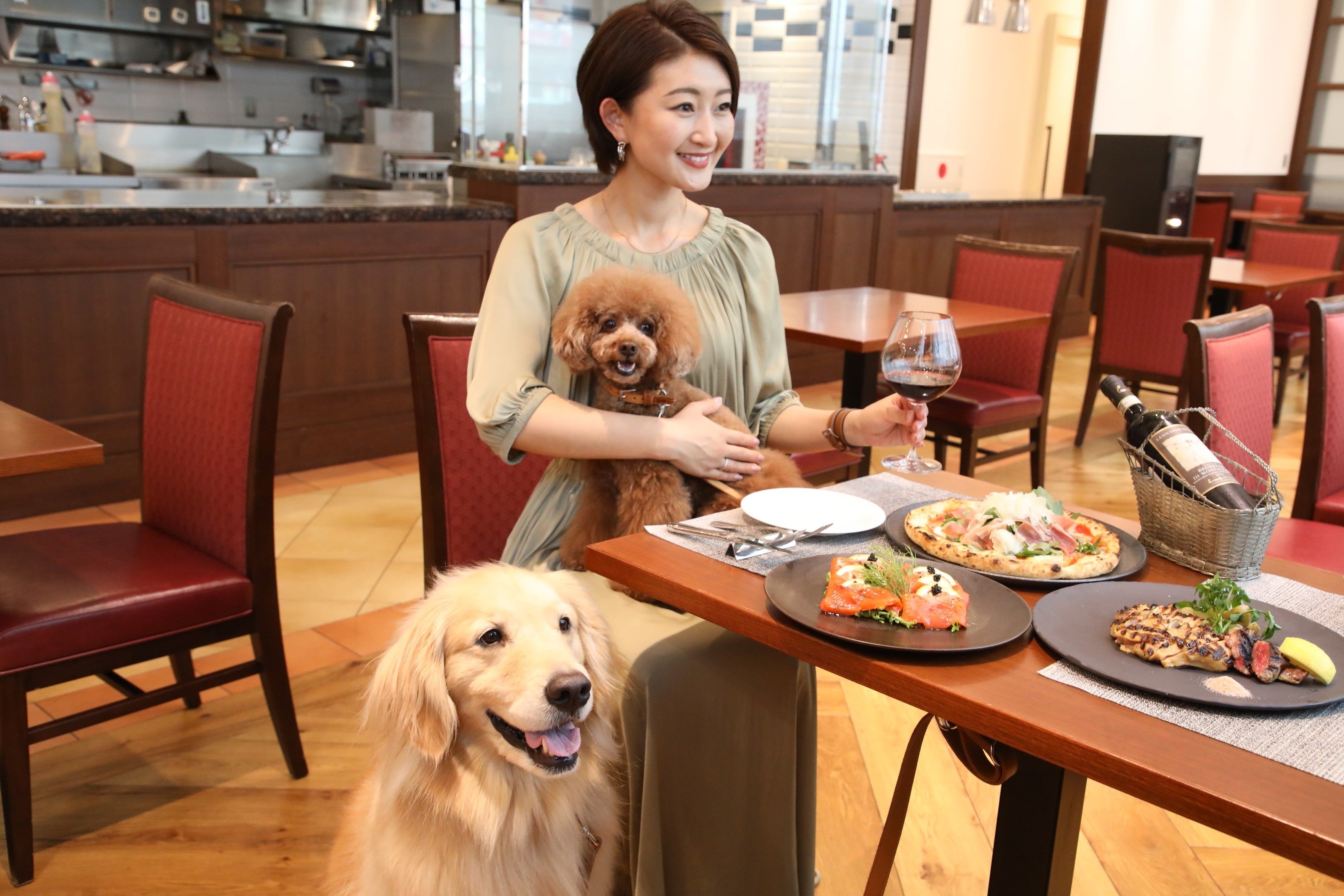 愛犬と楽しめるイタリアンレストラン（お食事はイメージです）