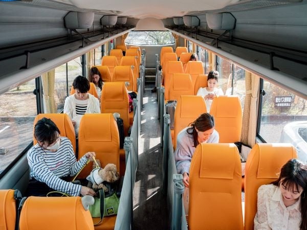 わんちゃん専用バス　座席イメージ