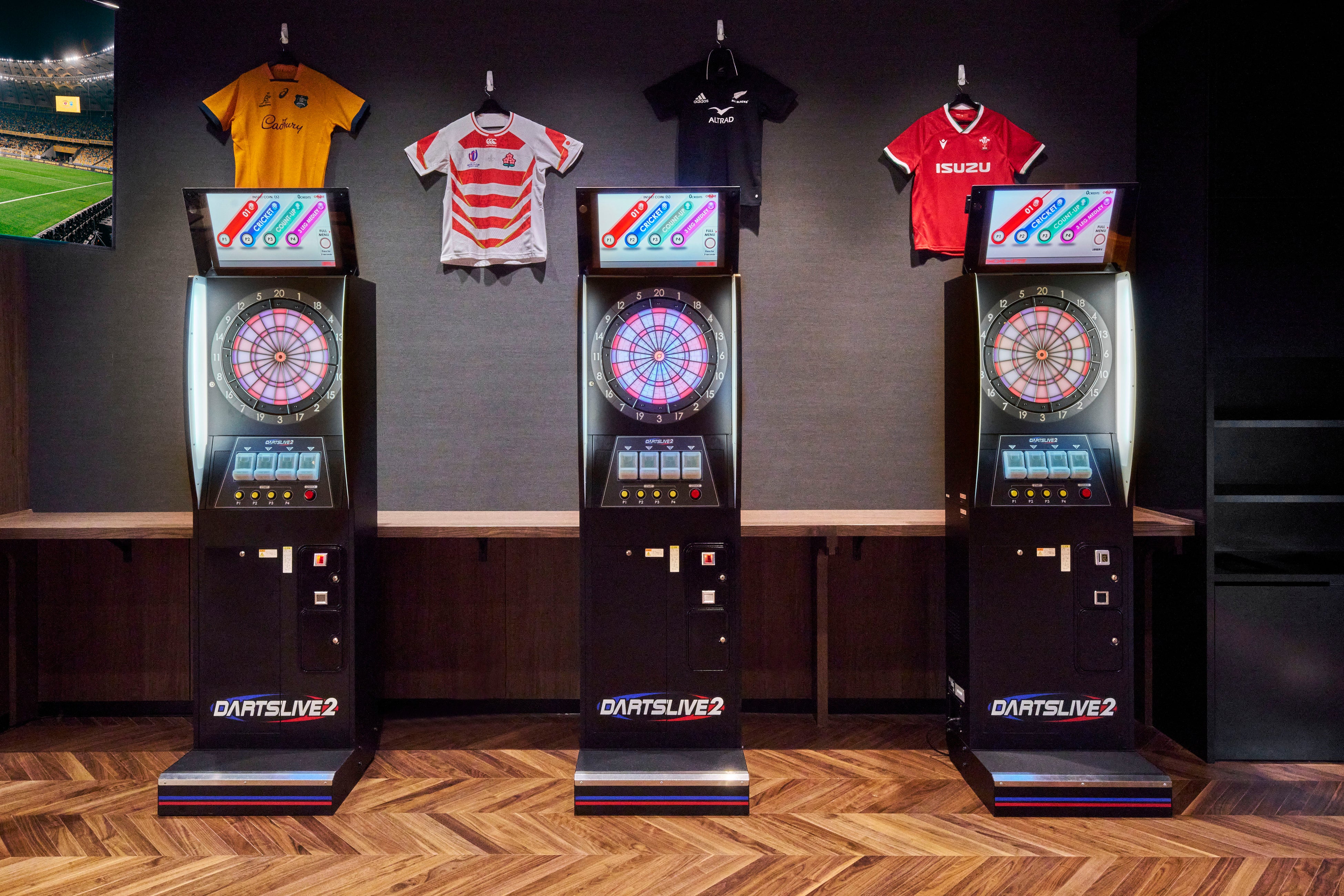 ダーツやスポーツ観戦が楽しめる