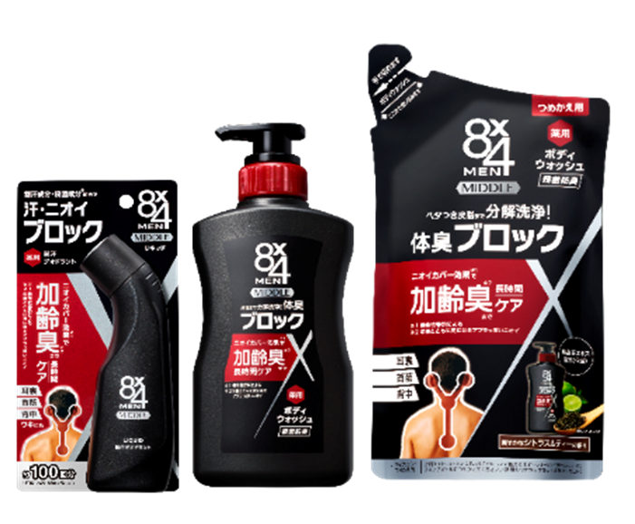 汗のニオイブロック ニオイカバー効果(*1)で加齢臭(*2)まで長