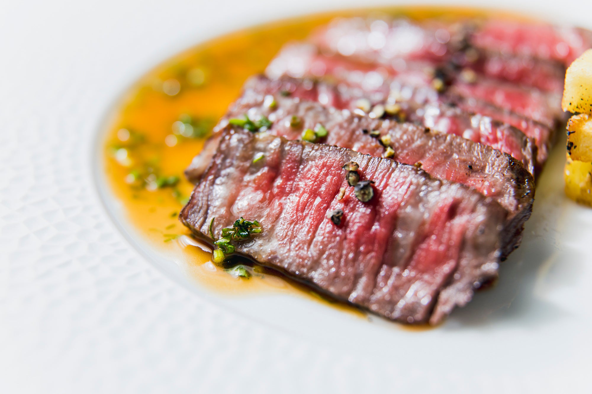 ランプステーキ エシャロットソース