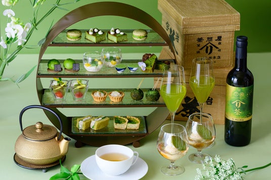 辻利兵衛本店とフォションホテル京都によるコラボ抹茶アフタヌーンティー“FAUCHON Meets Matcha”第2弾が4月27日(月)から提供開始。レストランでは抹茶ペアリングディナーイベント開催。 辻利兵衛本店とフォションホテル京都によるコラボ抹茶アフタヌーンティー“FAUCHON Meets Matcha”第2弾が4月27日(月)から提供開始。レストランでは抹茶ペアリングディナーイベント開催。