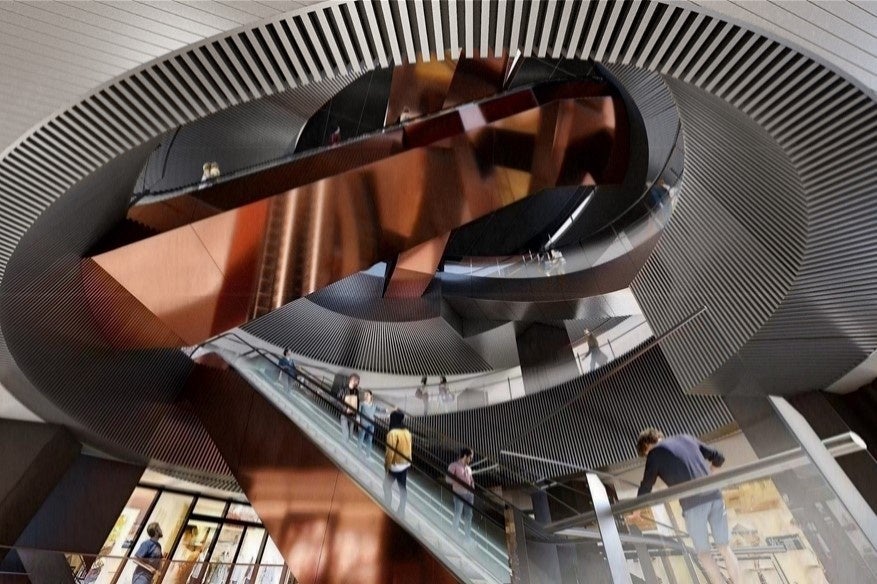 周辺地区と連携した縦軸動線「アーバン・コア」