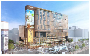 外観イメージ（すすきの交差点北東側より）