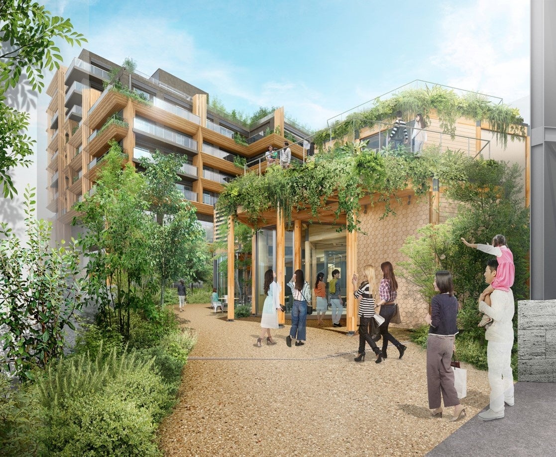 代官山駅側から見たTENOHA代官山のイメージ